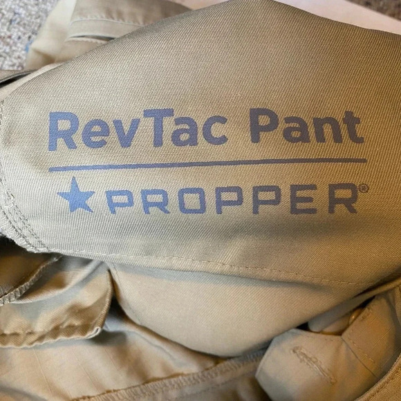 Proper RevTac Pant Men’s Duty Cargo Pants Ripstop NWOT Size 20/42” Pockets Beige - Picture 6 of 12